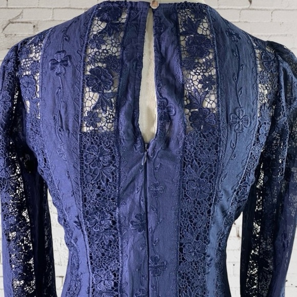 Lulus Blue Lace Dress - Picture 4 of 8